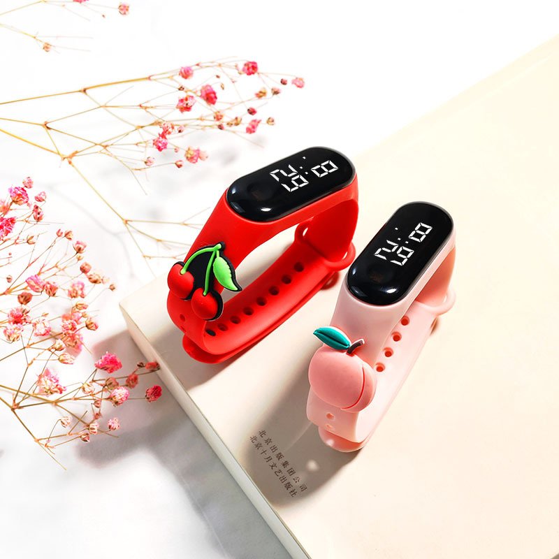 Hot Sale Cartoon Sport Kids Watch High Quality Silicone Wrist Suitable Kids Skin Touchscreen LED Digital Watch
